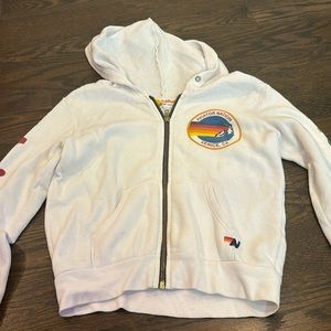 Size kids 12 Aviator Nation Zip Up White